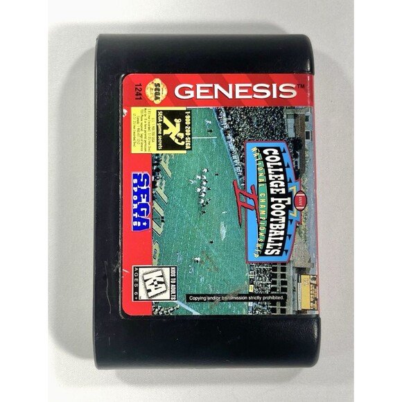 College Football's National Championship II Sega Genesis Authentic Tested - Picture 3 of 8